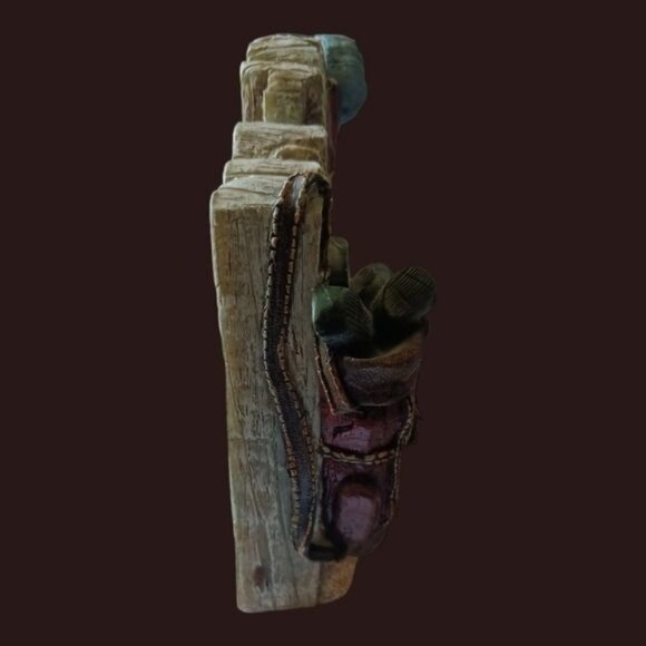 Vtg Quartz golf theme desk shelf table mantle clock - Picture 4 of 8